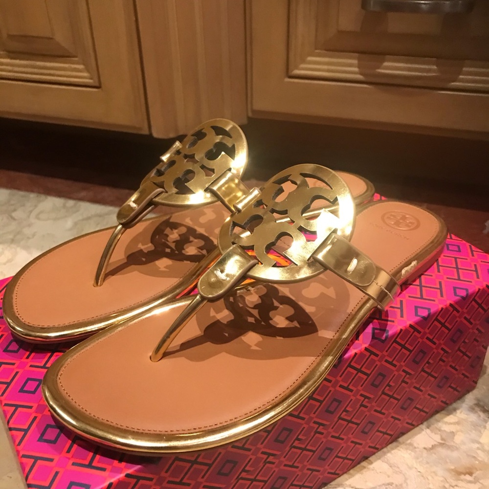 Tory Burch “Gold Sandals